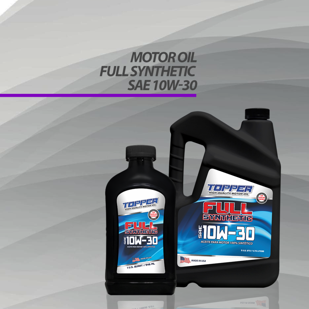 TOPPER® FULL SYNTHETIC MOTOR OIL 10W30 API SP Sunshine